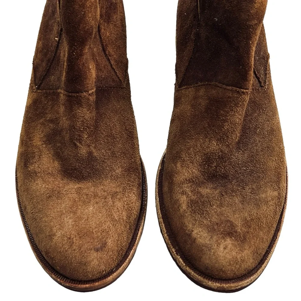 Kork-Ease Women’s Sz 6 Brown Suede Ankle Boots Leather Ryder Bootie - Picture 6 of 10